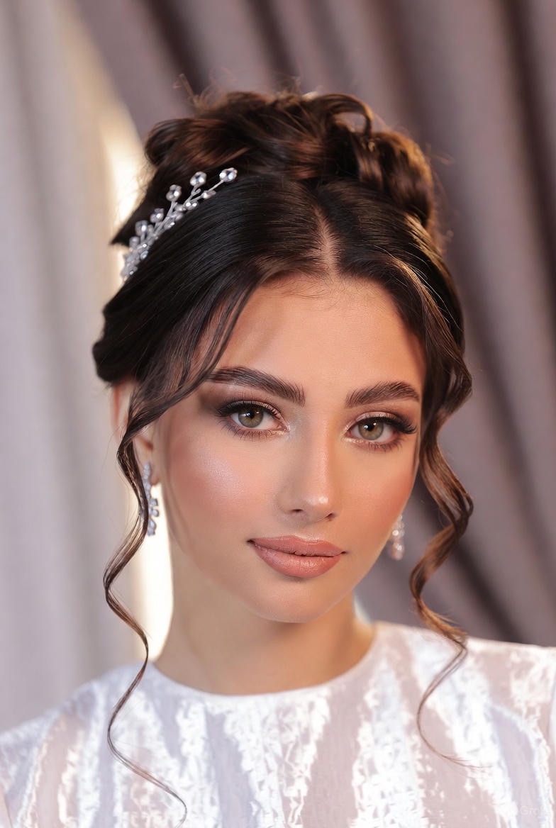 Classic Hollywood waves bridal updo - Emma S. wedding hairstyle